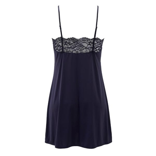 Himiko 029 Series Slip Long Camisole Lingerie (Navy, M)