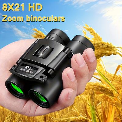 High Definition Long Range Binoculars - Portable Folding Telescope Suitable for Outdoor Hunting, Travel and Camping