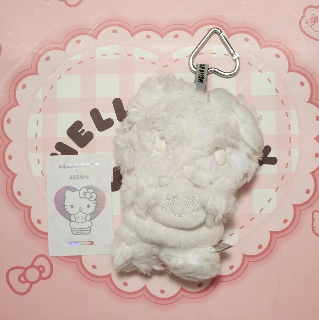 

[Б/У] Брелок-брелок BLACKPINK Джису Hello Kitty Секретный Белый