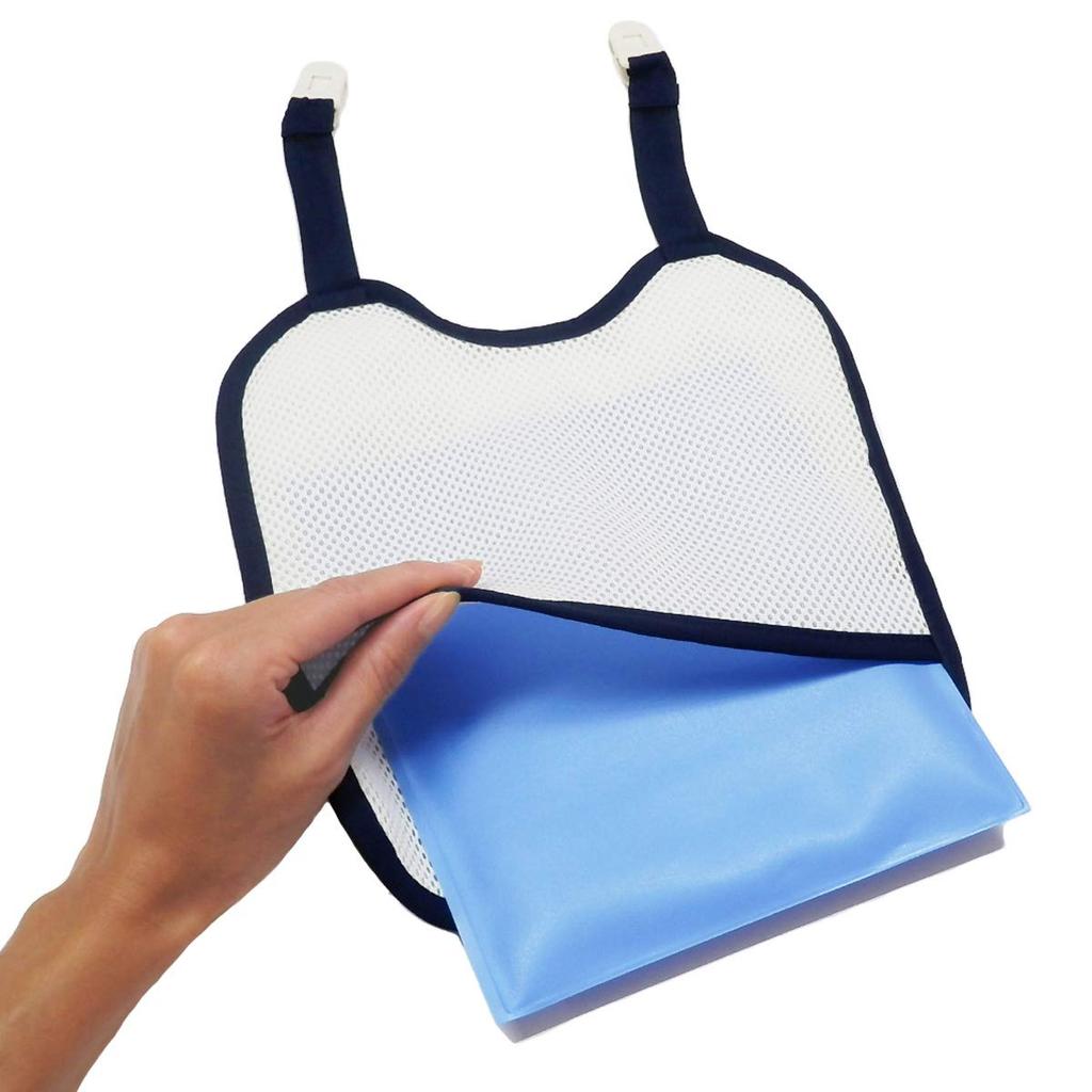 Japan Atex Cooling Cuddly Between Striped 1 Month and Pads, Blue, Up, 01-100