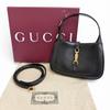 Great GUCCI Shoulder Bag Jackie 1961 Mini Shoulder Bag 2WAY Handbag Black 637091 Used