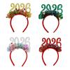 Festivous Deer Santa Headpieces Set Of 4 Ergonomic Design Comfortable Wear Christmas Party Supplies