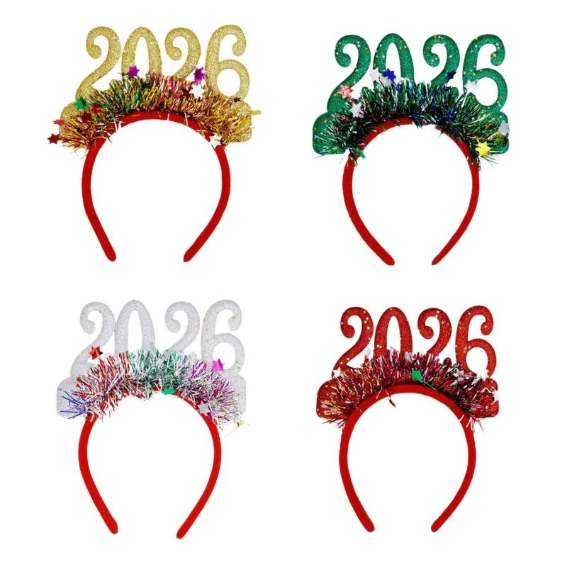 

Festivous Deer Santa Headpieces Set Of 4 Ergonomic design Comfortable Wear Christmas Party Supplies 1