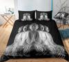 Buddha Creative Printing Bedding Set Personalized Design Quilt Cover and Pillowcase Full-size Microfiber Comfortable Home Decoration