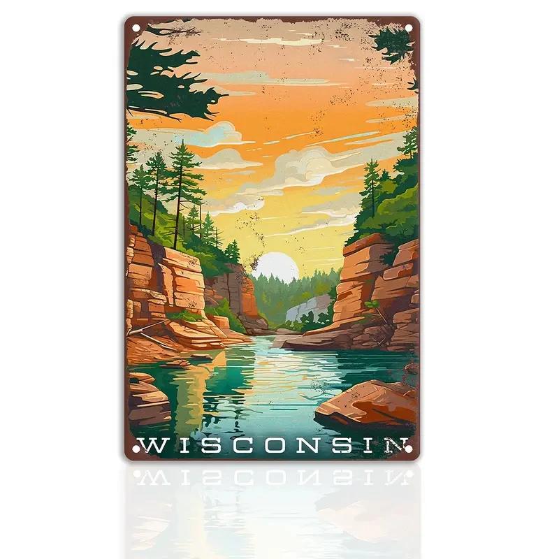 Vintage Metal Sign Travel Round The World FRANCISCO,LOUVR,MILAN,Poster,Home,Bar,Room,Hotel,Cafe,Club Retro Wall Decor Plate Gift