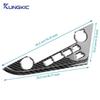 Real Soft Carbon Fiber For Toyota Camry 2018 2019 2020 2025 2025 LHD Car Central Control Button Frame Interior Trim Accessories