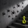 Halloween Bat Wall Stickers 3D Bats Decor Black Stickers Waterproof Shaped Art Scary Plastic DIY Room Decal for Indoor Party Supplies Outdoor Decor