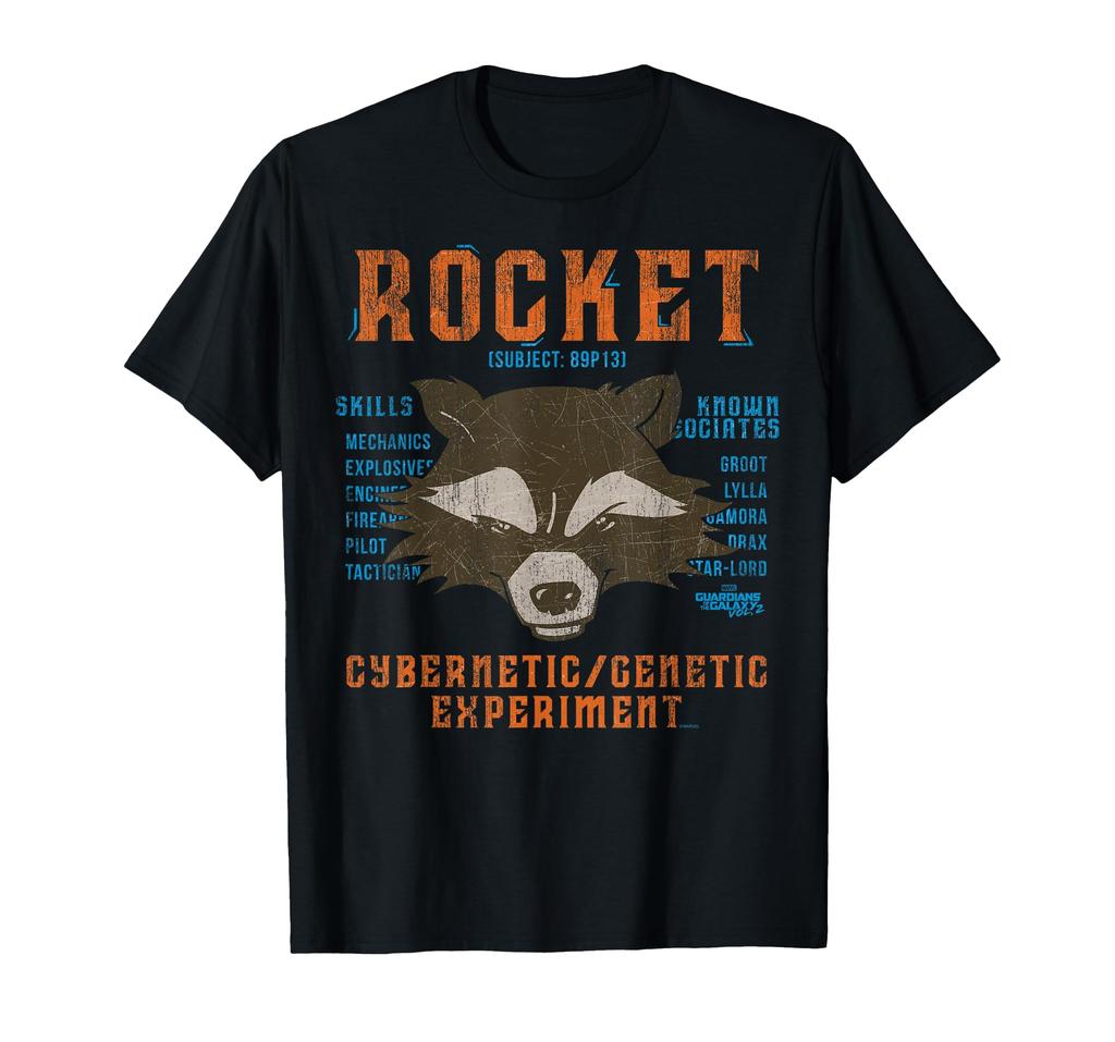 Marvel Guardians of the Galaxy Vol. 2 Rocket Raccoon Skills T-Shirt