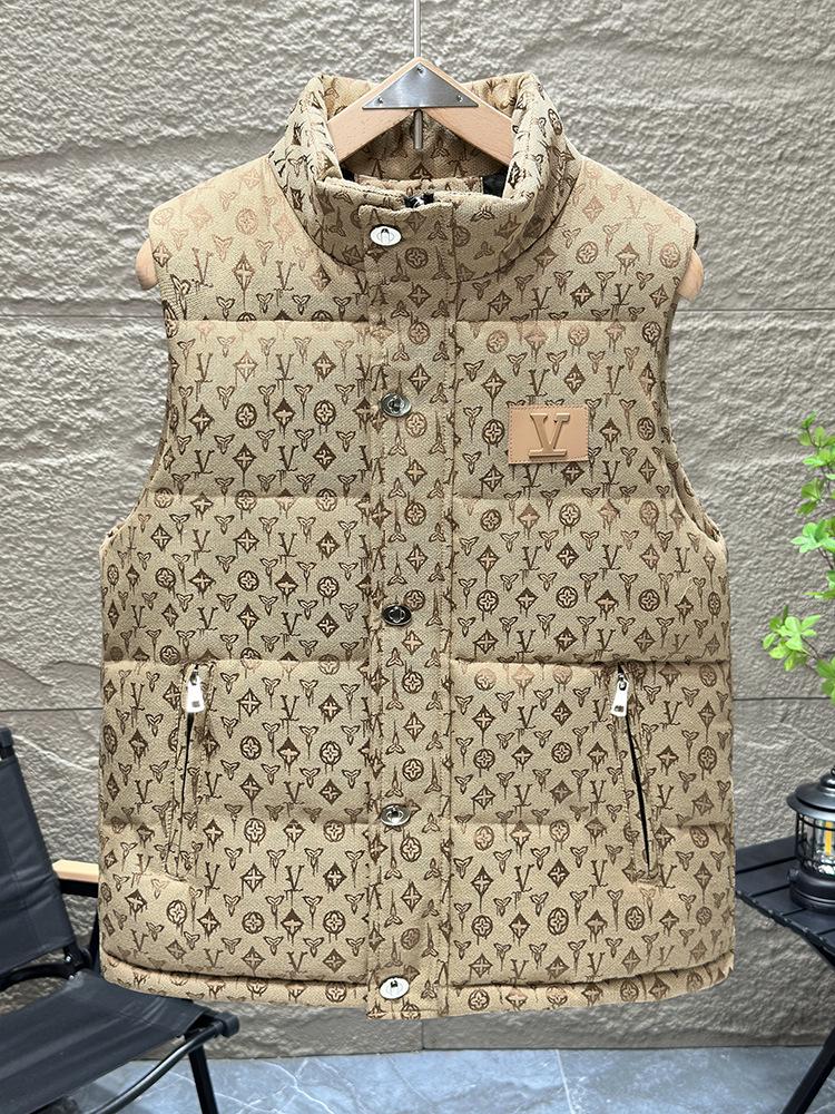 Men's Stand Collar Sleeveless Cotton Vest - 2025 Autumn/Winter Collection