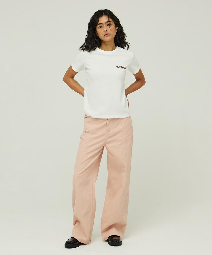 MAGOODGAN Petro 4808 Wide Fit Pink Cotton Pants
