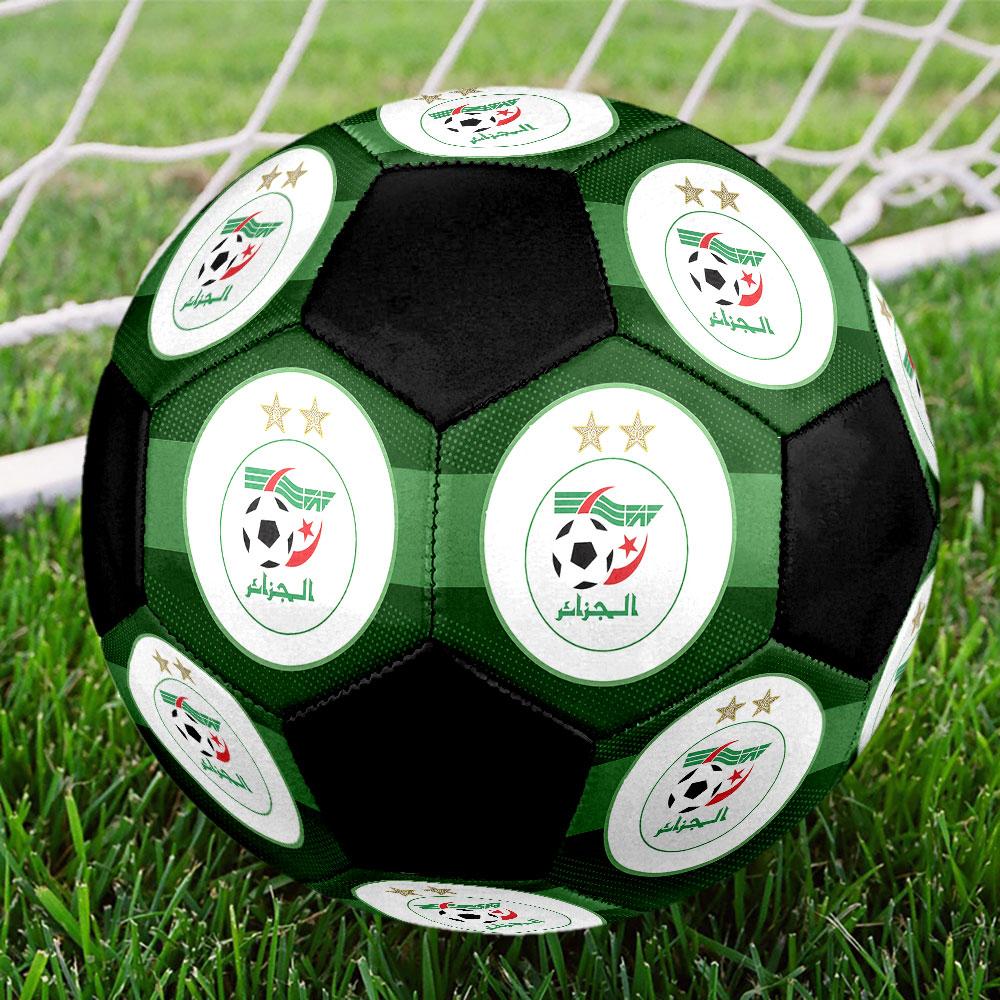 1pc Algeria National Football Team Soccer Ball Size 5 Indoor Soccer Ball Fashion Colorful Backyard Game - Great For Sports Fans Gift HE1