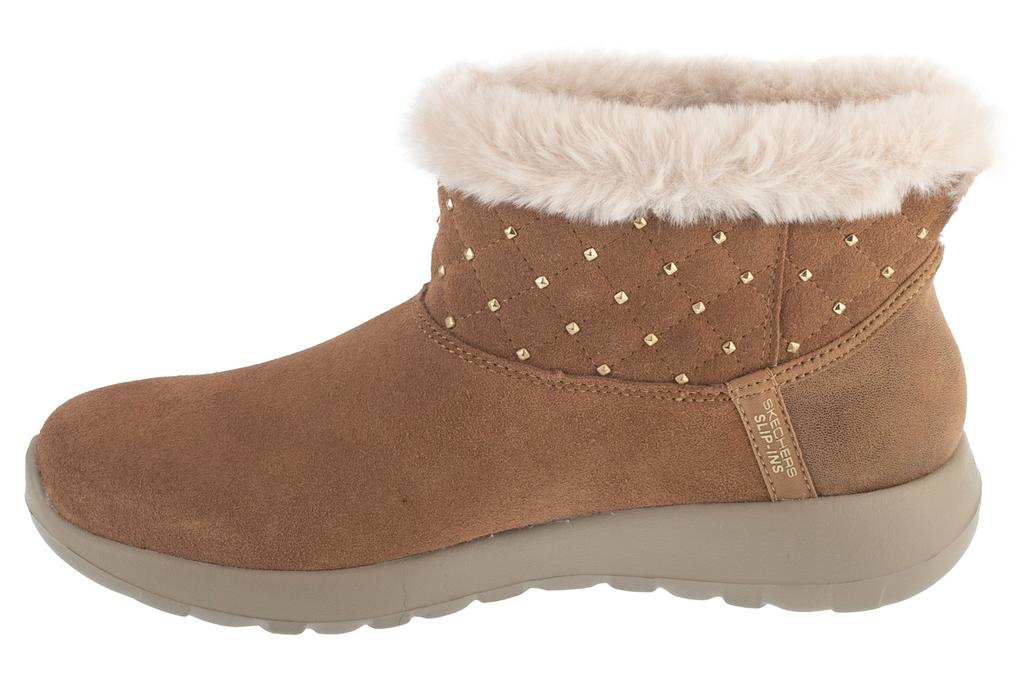 Skechers Slip-Ins: On-The-Go Joy - Cozy Shimmer, Womens Brown Winter Boots