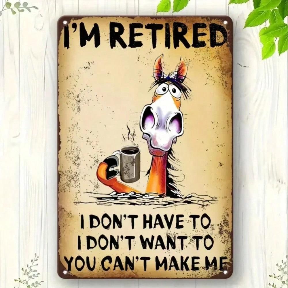 Vintage Metal Tin Sign Rustic Wall Decor Funny Garage Bar Cafe Home Art 20x30