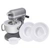 M-Modern-2PCS Mixer Bowl Lid Covers For Kitchenaid 5.5-6QT Bowls Stand Mixer Splash Guard Lids Prevent Ingredients From Spilling