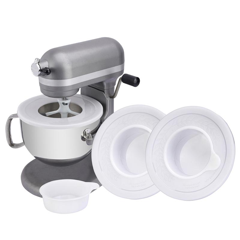 M-Modern-2PCS Mixer Bowl Lid Covers For Kitchenaid 5.5-6QT Bowls Stand Mixer Splash Guard Lids Prevent Ingredients From Spilling