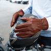 Genuine Leather Sheepskin Cycling Gloves Retro Palm Plus Wear Resistant Men's Off-road Motorcycle Racing Motorcycle Gloves