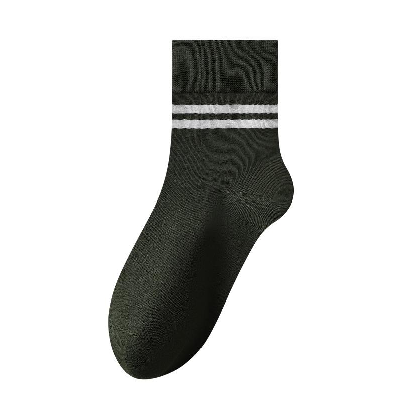 Men's Autumn and Winter Cotton Parallel Bars Anti Pilling Deodorizing Cotton Socks