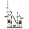VidaXL Arbre à chat et griffoirs 230-250 cm Empreintes de pattes Gris