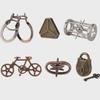 Zinc Alloy Puzzle: Kongming Lock Educational Toy Set with Nine-Link Magic Unlocking Buckle.