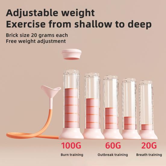 Breathing Exercise Device Abdominal Muscle Trainer Deep Breathing Dumbbell Men Women Adults Lung Capacity Training Device Core Exercise Equipment