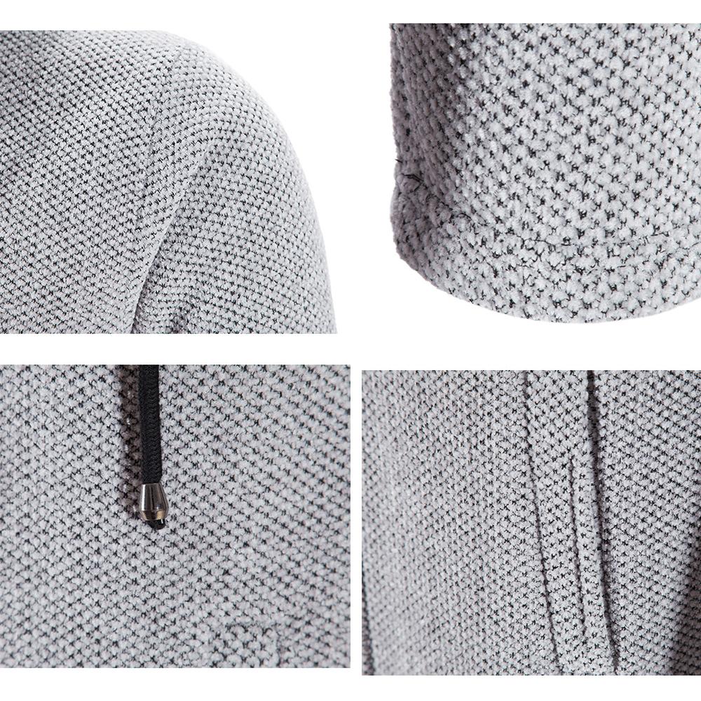 Autumn and Winter Cashmere Men's Cardigan Chenille Outer Sweater Sweater Sweater Coat Windbreaker
