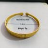 Retro Ethnic Style Open Lucky 'Fu' Character Bangle Bracelet
