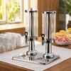 Dual Head Juice Dispenser Faucet Spout Buffet Beverage Dispenser Food Service Equipment Easy To Clean Drain Tray for Banquet