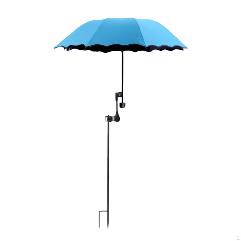 Multiuse Umbrella for Plants 37.40inch Diameter Clamp Beach Chair