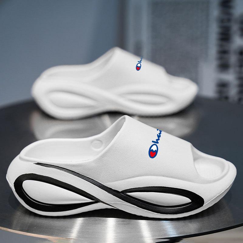 

Тапочки мужские весенние новые модные универсальные повседневные мужские уличные нескользящие туфли на толстой подошве 45 белый