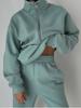 New Autumn Women's Fashion Fleece Casual Sports Outfit Set