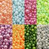 Iryzujące ABS Imitacja Perły Okrągłe Koraliki do Dekoracji DIY i Wypełniania Pudełka do Makijażu Macaron