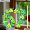 2D Flat, St. Patrick'S Day Acrylic Lucky Shamrock 67 Decoration Sign, Suitable for Wall Decoration, Porch, Room, Villa, Accents Home, Hallway, or Work