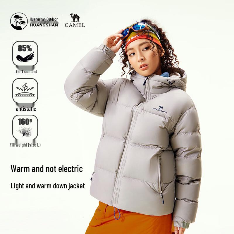 Camel Huangshan Unisex Thickened Down Jacket E35CAKI006