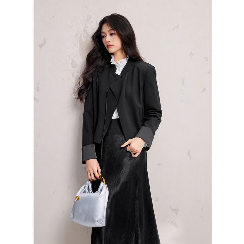 

Qiusbiyiren 2025 Весеннее женское повседневное короткое пальто M