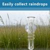 Outdoor Garden Creative Suction Cup Rain Gauge, Wall-mounted Personalized Flower-watering Plastic Container