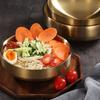 Stainless Steel Golden Instant Noodle Bowl, Lamian Noodles Bowl, Double Korean Noodle Bowl, Noodle Bowl, Oversized Soup Bowl.