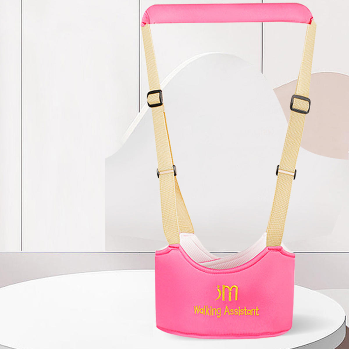 

Baby Walking Harness Breathable Handheld Kids Toddler Helper Assistant Adjustable Infant Walker Help Baby Walk Stand Up Child Leg one size розовый