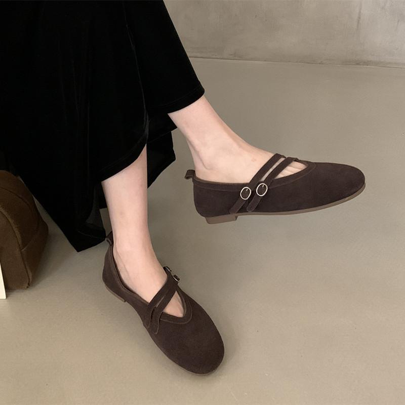 Fashion Bailamos 2025 New Brand Women Flats Soft Leather Eelgant Dress Shoes Round Toe Shallow Slip On Ladies Casual Ballet Shoes