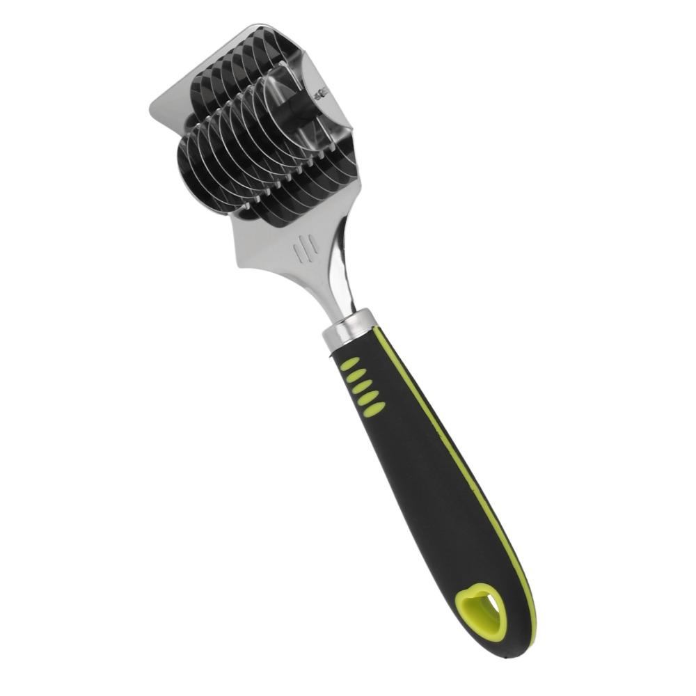 Edelstahl Nudelholz Teigroller Schneider Ergonomischer Griff Nudelmaschine Nudelschneider Küche Kochen