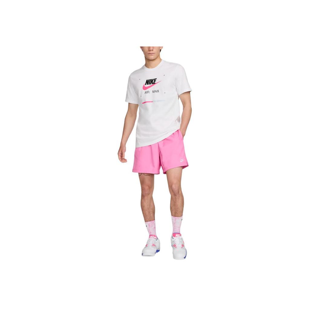 Nike Logo Crew Neck Pullover Short Sleeve T-Shirt Men Tops White FV3779-100