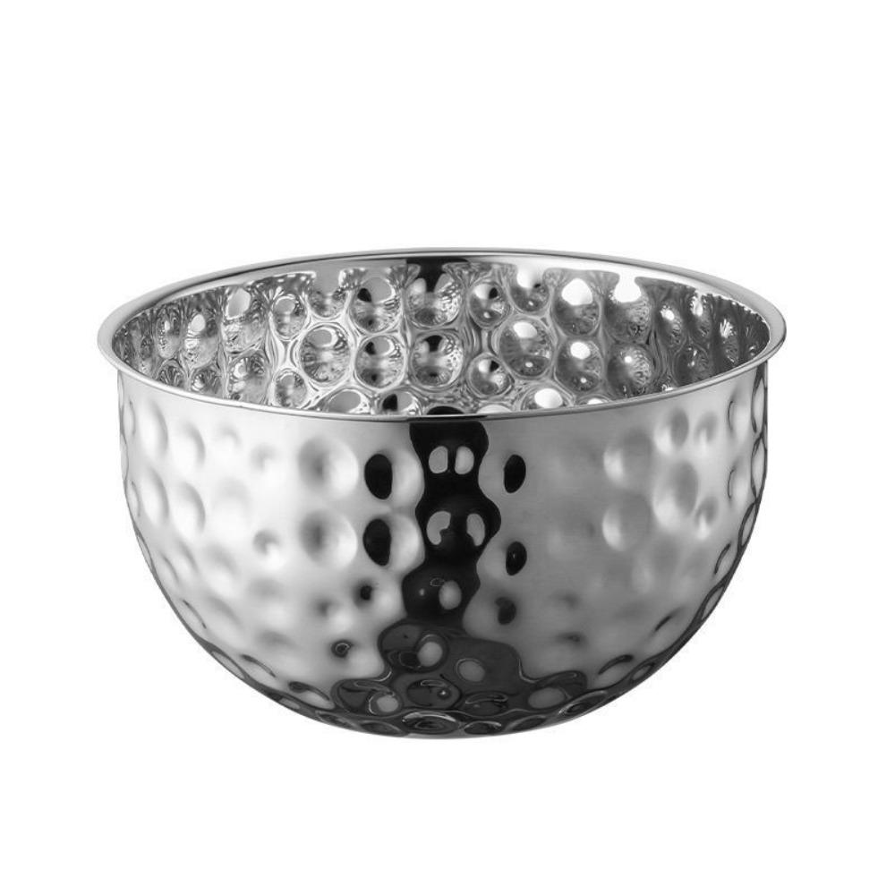 

Multipurpose Salad Bowl Large Capacity Soup Bowl New Dinnerware Fruit 12cm серебряный