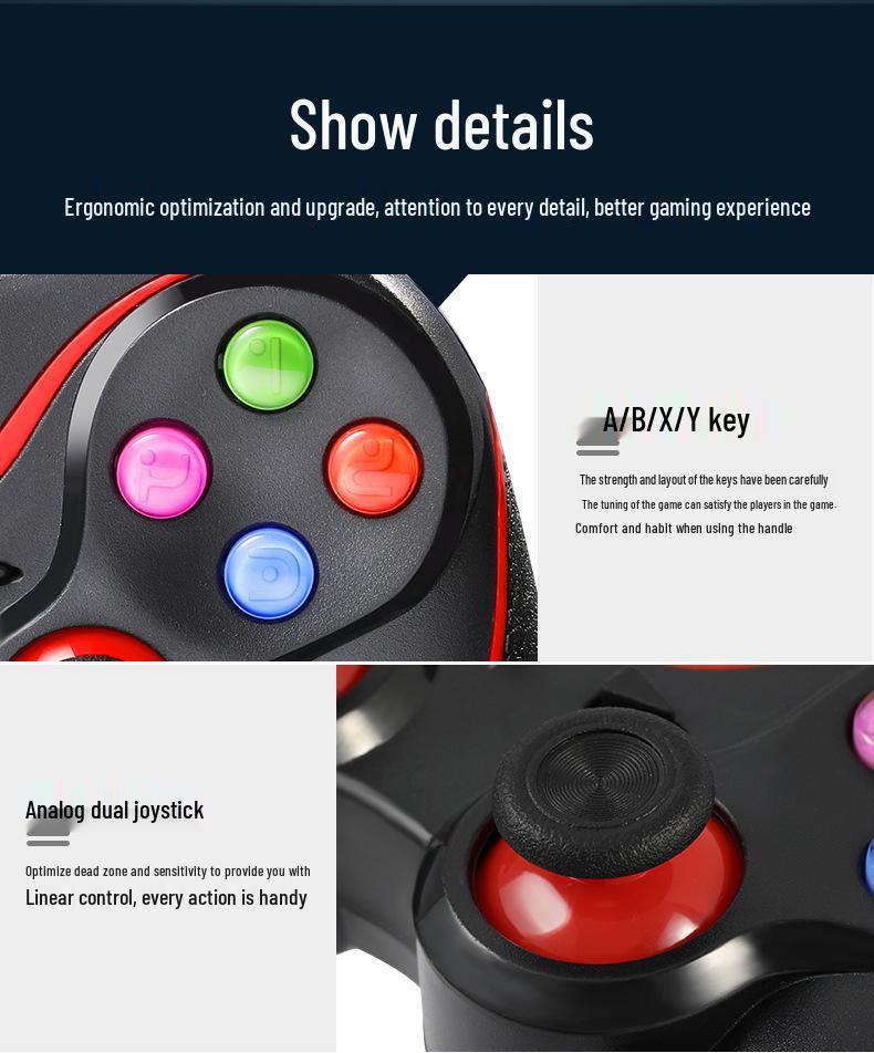 Controller Wireless Mobil de Joc Multi-Platformă pentru iOS, Android, Switch, P3 și P4 - V8 V13 X3 T3