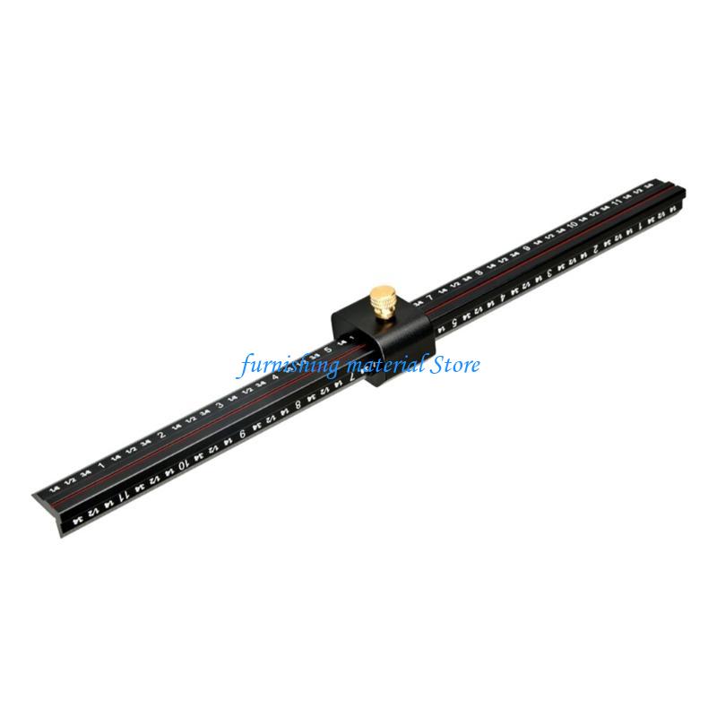 Y5GD L Adjustable Scriber Aluminum Rule for Precise Measurement & Line Drawing