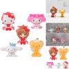 Colorful Card Captor Sakura Themed Cute Figurines Including Kt Cat And Melody Toys