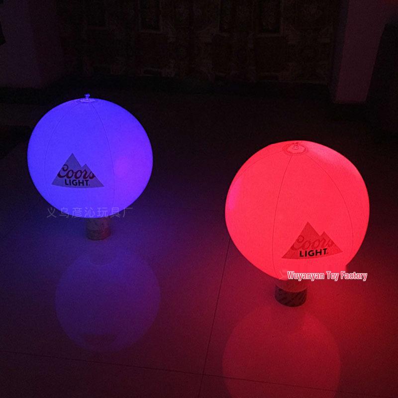 Color-Changing LED Inflatable Beach Ball - Remote Controlled, Waterproof, Pool & Concert Prop