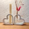 Heart Silicones Molds with Test Tube for Flower Vase Glass Planter Stations Stand Plant Stations Table Decorations