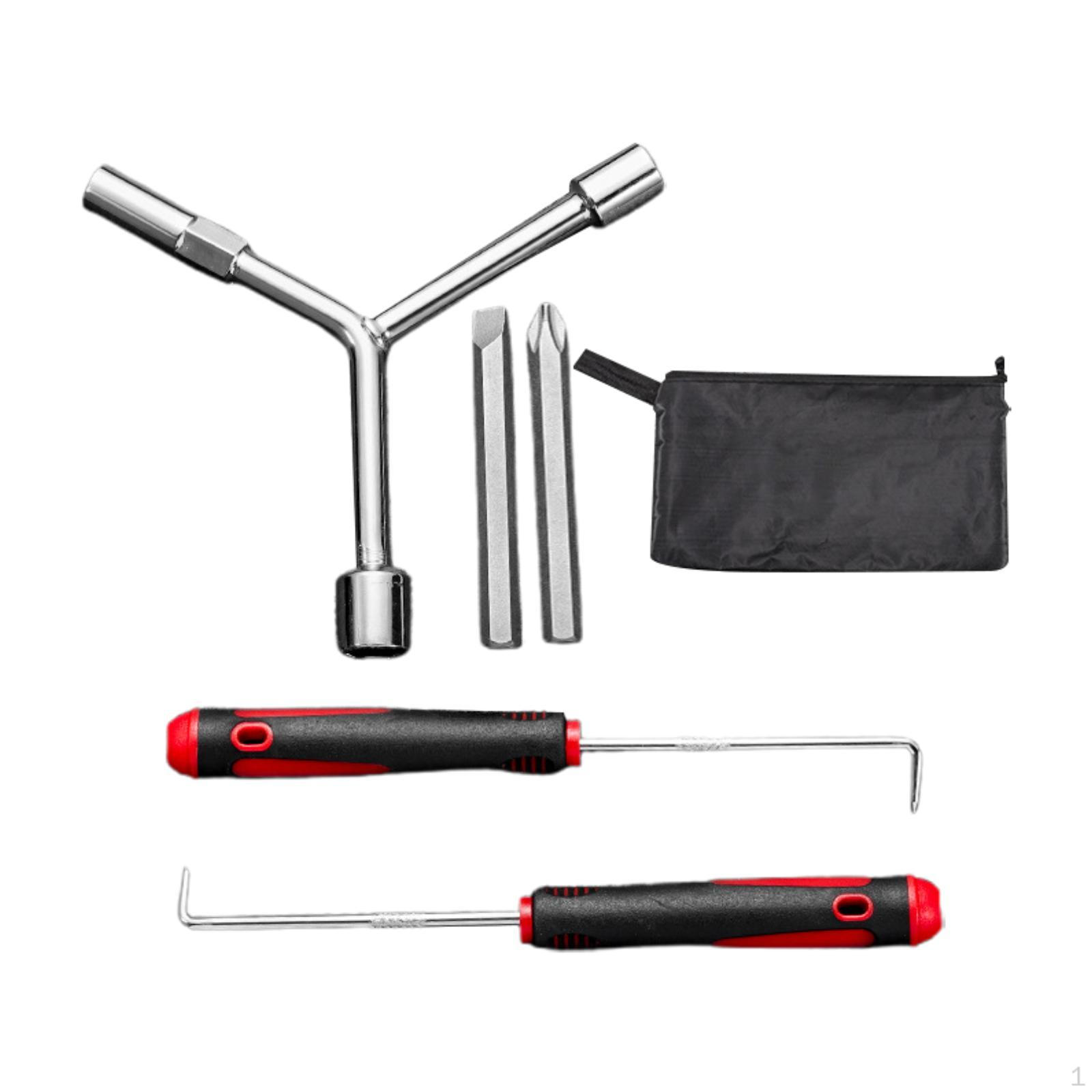 

Набор из 5 металлических инструментов для стиральной машины с крюками для открывания пульсатора и отвертками для чистки 5 pieces