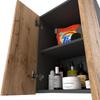 Wotan Gray Oak Wall-Hung Bathroom Cabinet 40 CM