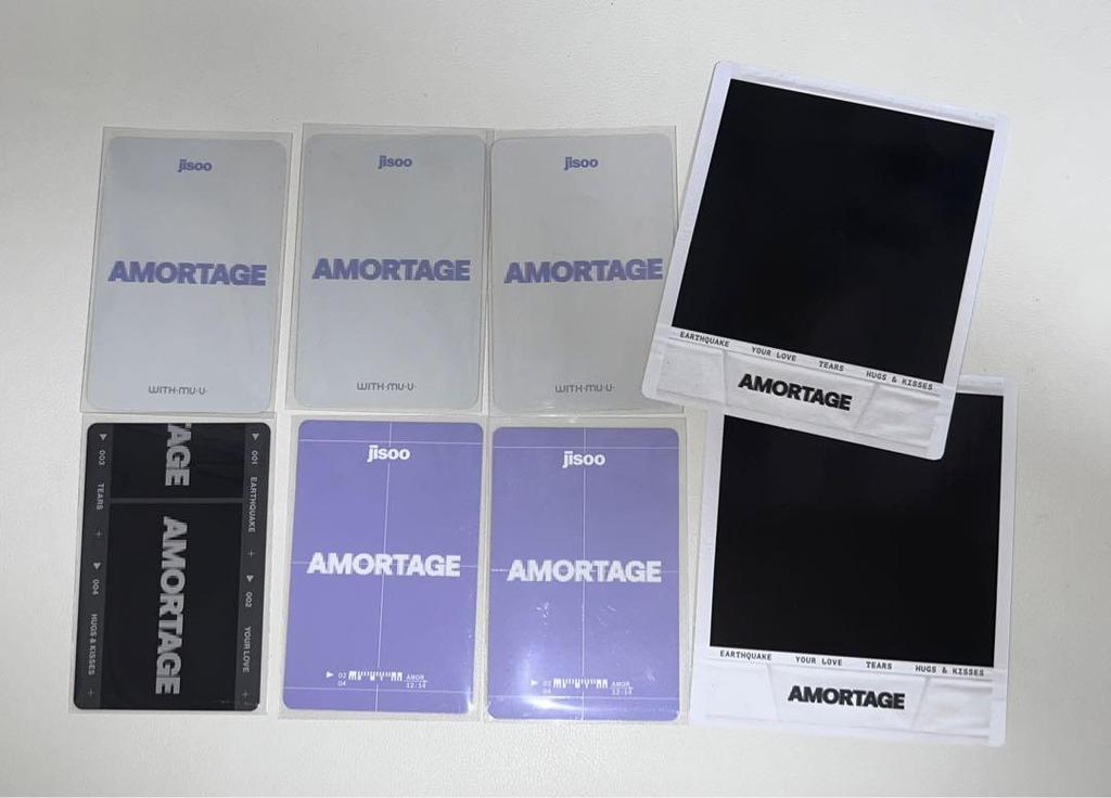 [USED] Blackpink AMORTAGE with Muu Polaroid Jisoo Trading Card