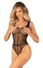 Obsessive - Sexy Black Mesh Crotchless Bodysuit B336 SL